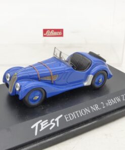 Schuco 1:43 Oldtimer BMW 328 Roadster blau in PC-Box EX8325