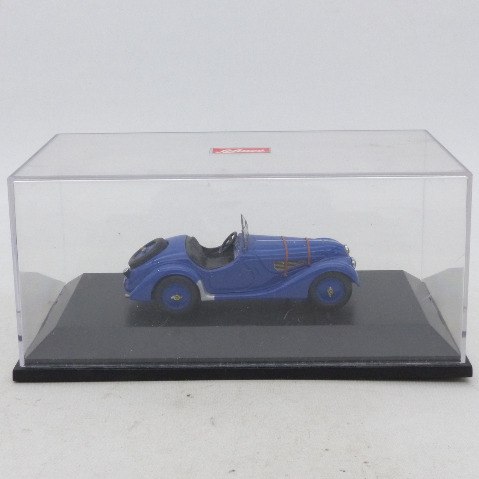 Schuco 1:43 Oldtimer BMW 328 Roadster blau in PC-Box EX8325 – Bild 4