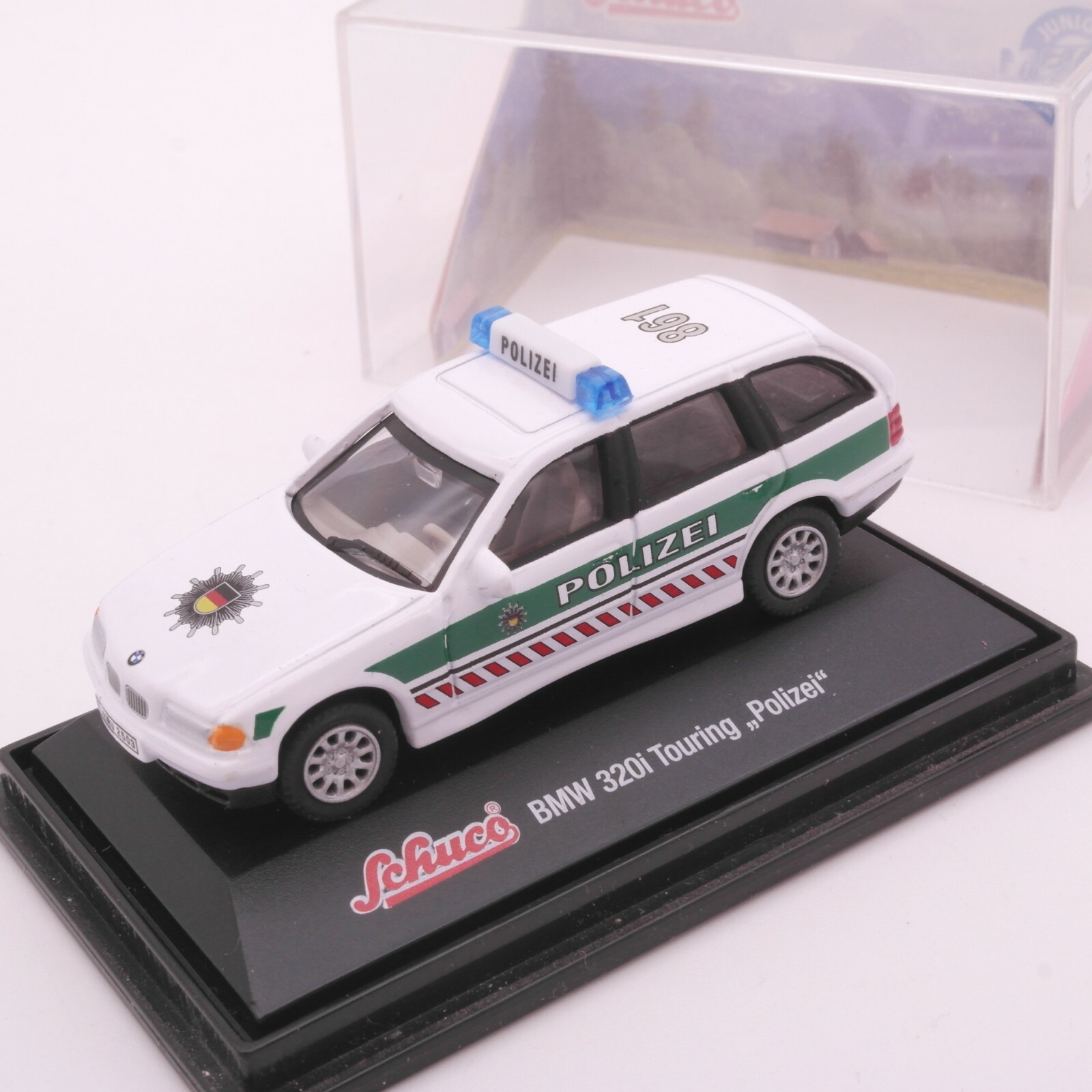 Schuco 1:72 BMW 320i Touring Polizei in PC Box RT2896