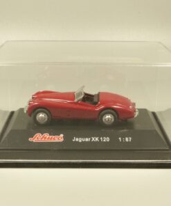 Schuco 1:87 25174 Jaguar XK 120 weinot in PC-Box EX5982