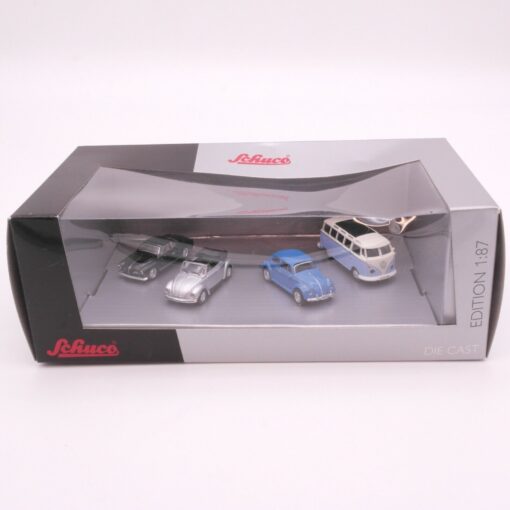 Schuco 1:87 45 259 4900 Set: Vier Volkswagen / VW Modelle in OVP EZ6933