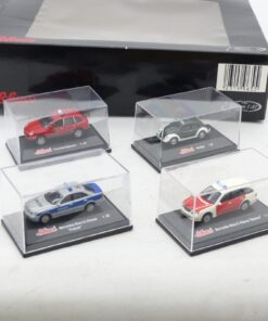 Schuco 1:87 9655 Einsatzfahrzeuge der Feuerwehr + Polizei 4er-Set in OVP EX6647