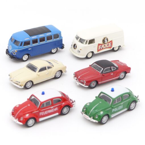 Schuco 1:87 Konvolut diverse VW Modelle in Tüte siehe Bilder o. EX7378