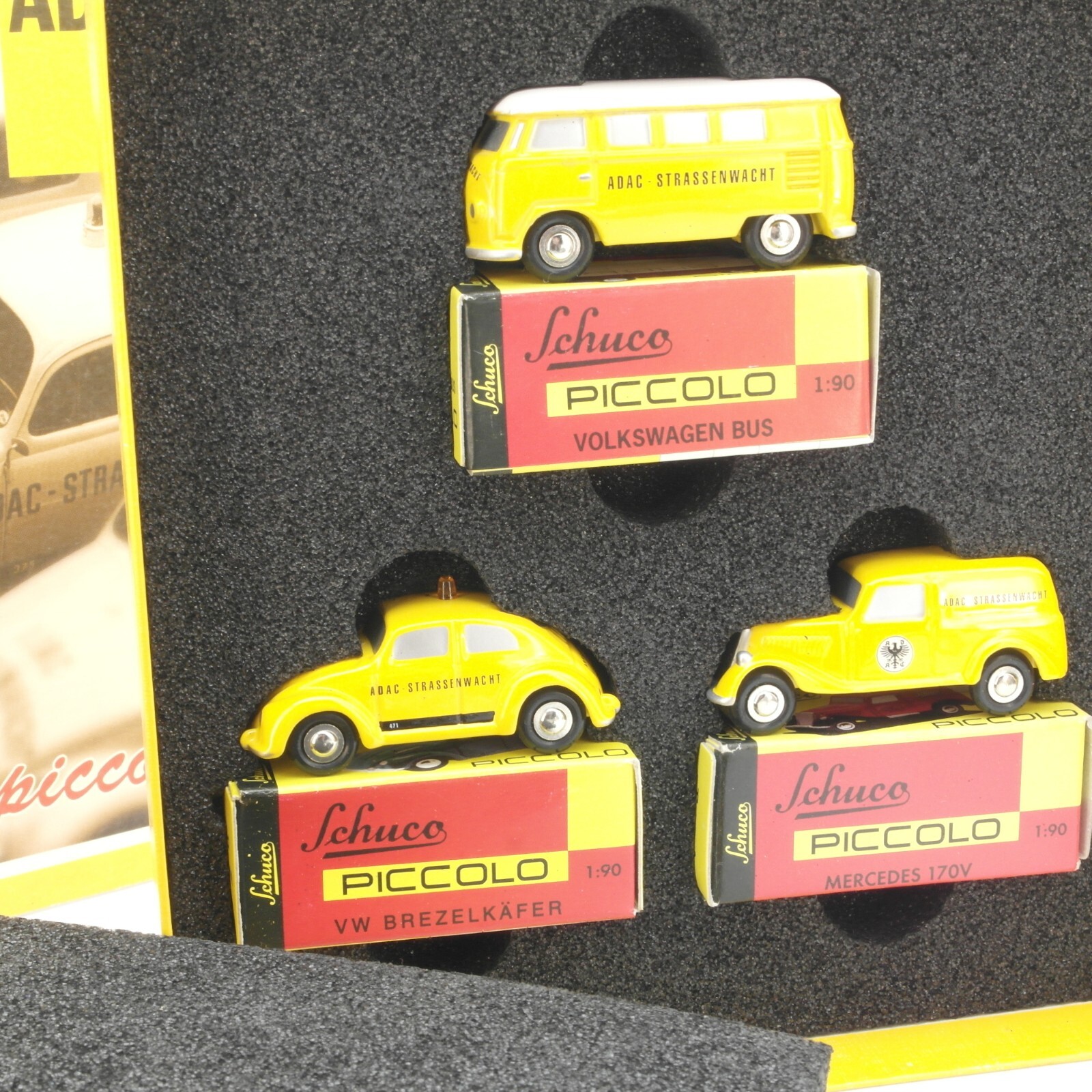 Schuco 1:90 05217 Set 100 Jahre ADAC 1903-2003 limitiert in OVP RG9031 – Bild 3