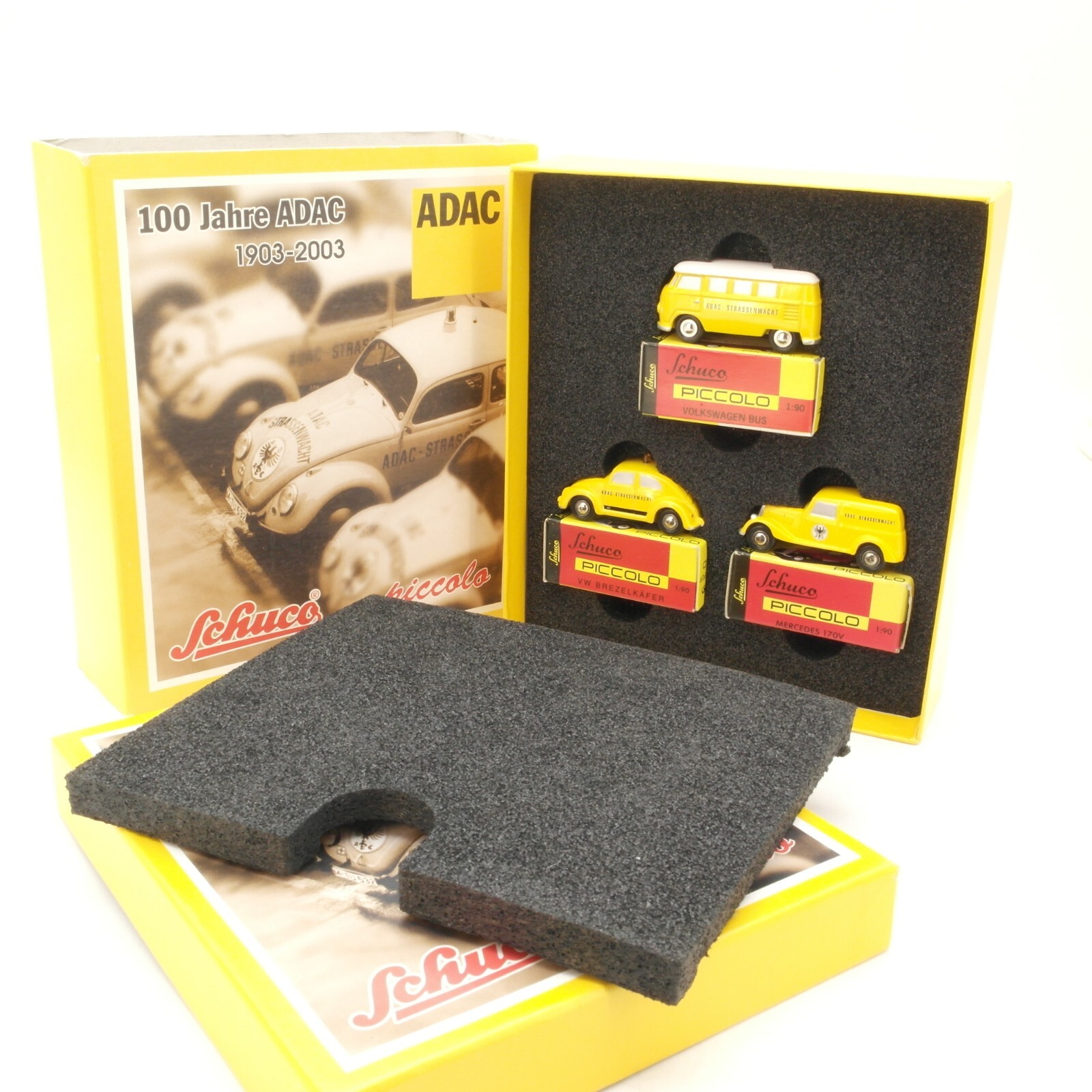 Schuco 1:90 05217 Set 100 Jahre ADAC 1903-2003 limitiert in OVP RG9031