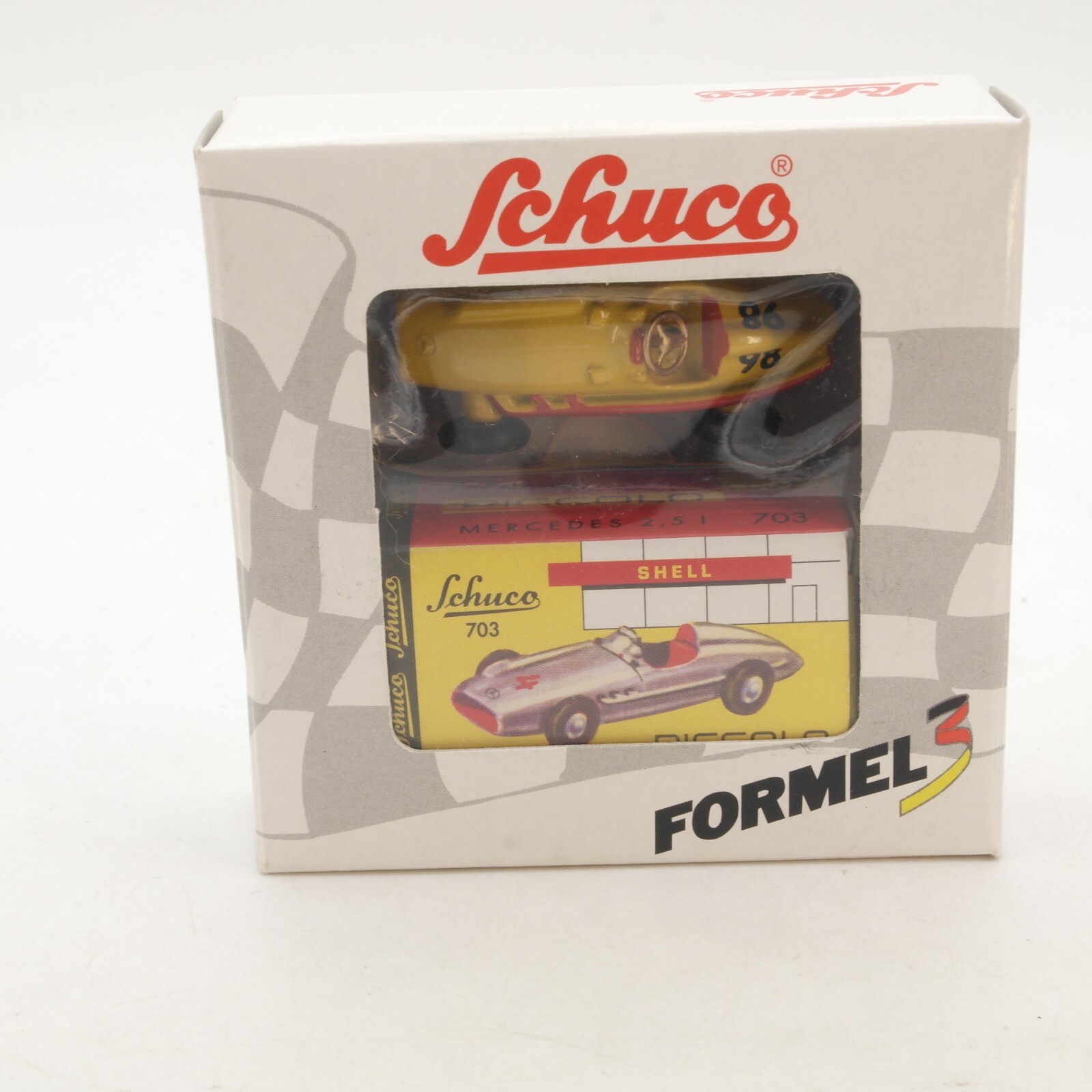 Schuco 1:90 703 Mercedes Rennwagen Formel 3 #98 in OVP RG7815 – Bild 3