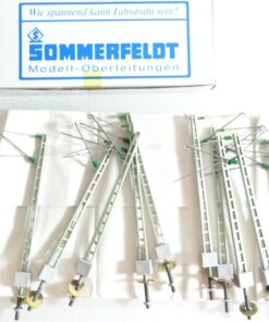 Sommerfeld Spur H0 127 Oberleitungsmasten 10 Stück siehe Foto in OVP CK8533