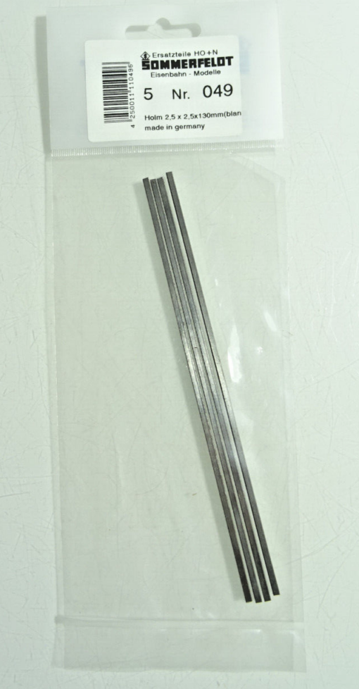 Sommerfeldt H0 049 Holm 2,5x2,5x130 mm siehe Foto in OVP CK217