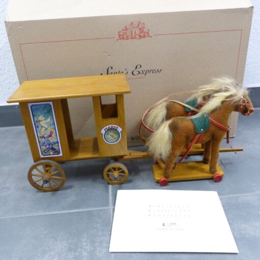 Steiff 037986 Santa´s Express Kutsche mit 2 Pferden Replica in OVP EX4738 – Bild 4