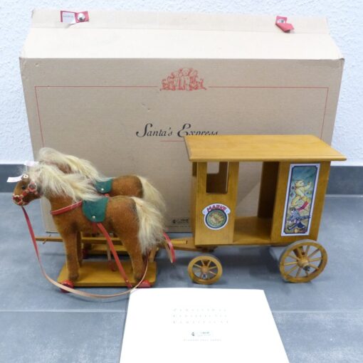Steiff 037986 Santa´s Express Kutsche mit 2 Pferden Replica in OVP EX4738