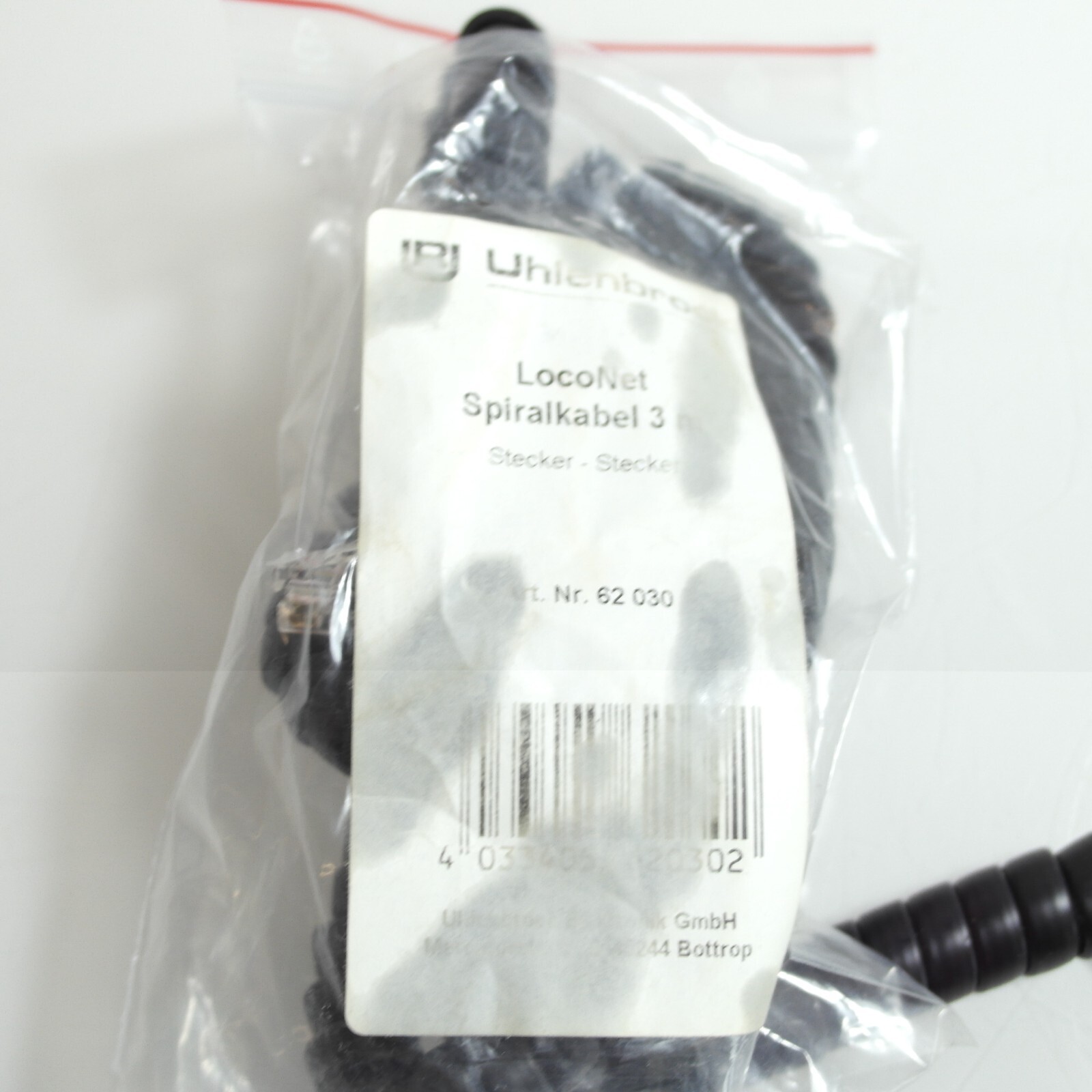 Uhlenbrock 62 030 LocoNet Spiralkabel 3 m in OVP RG496 – Bild 4