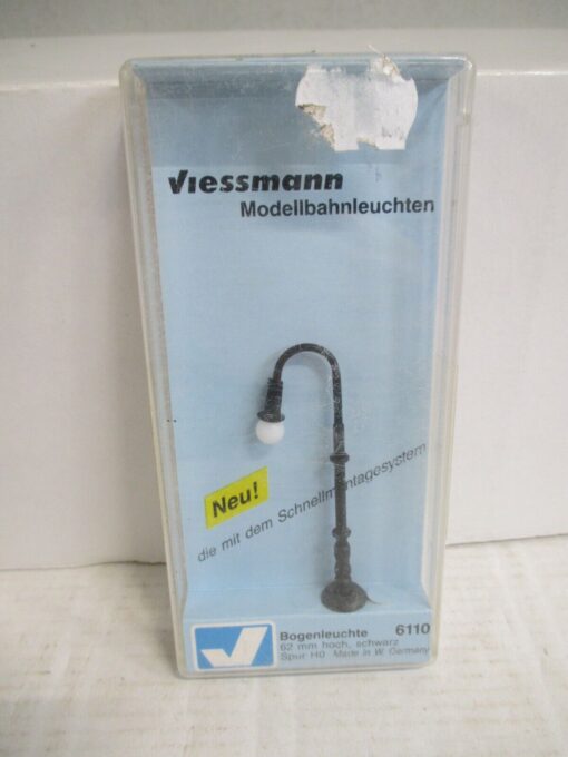 Viessmann H0 6110 Bogenleuchte  62 mm hoch, schwarz m.OVP WZ2644