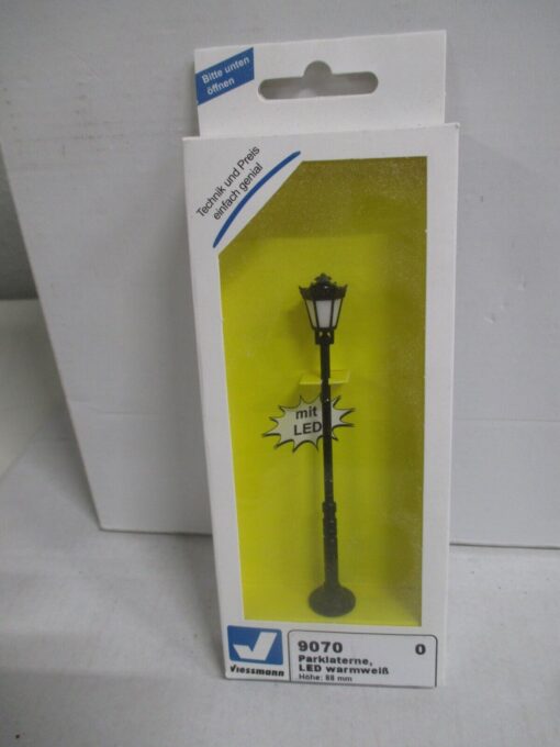 Viessmann Spur 0 9070 Parklaterne, LED warmweiß Höhe 88 mm m.OVP WZ6911