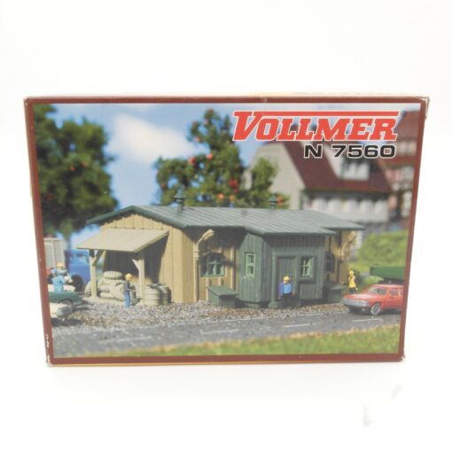 Vollmer N 7560 Bausatz Bauhütte neuwertig in OVP QR4156