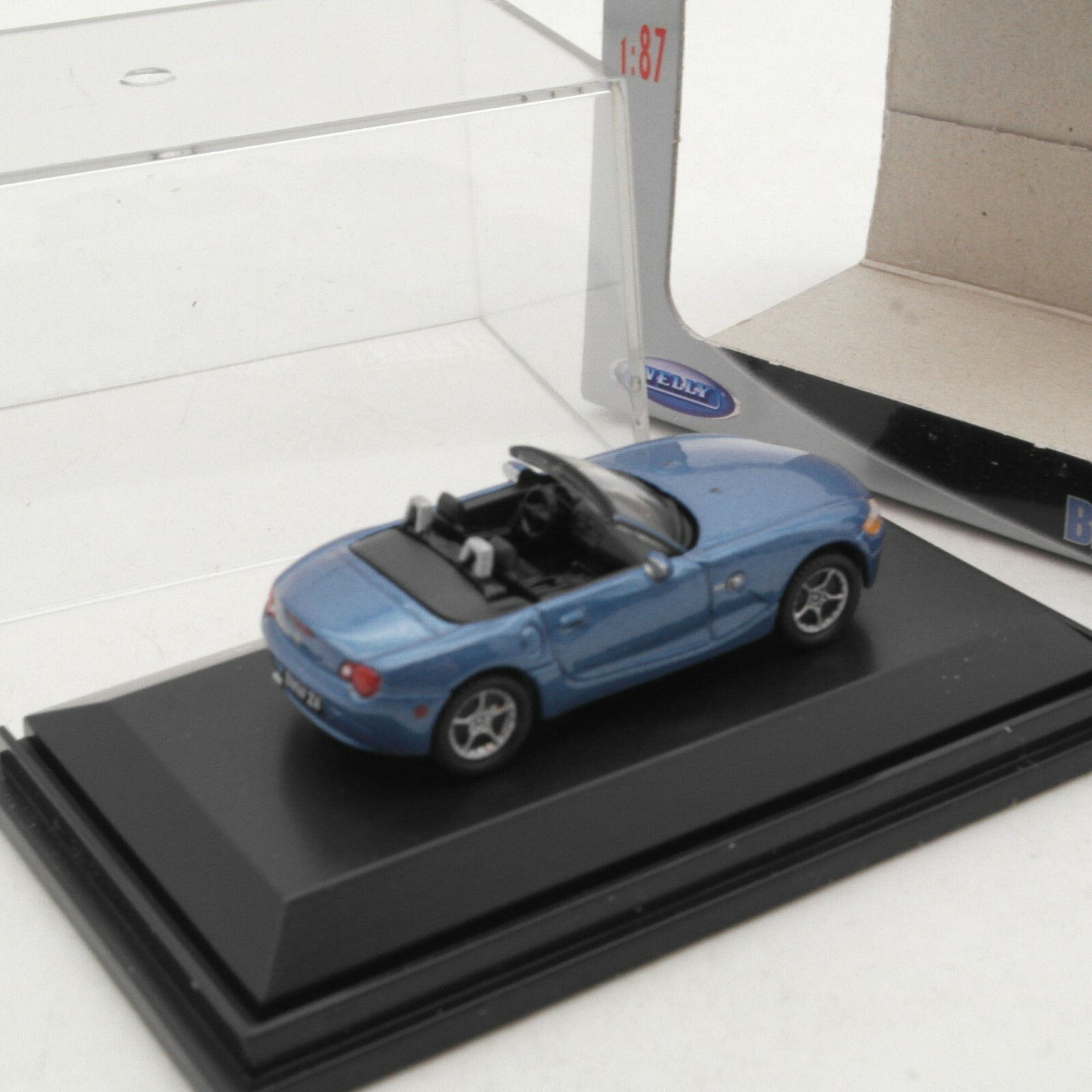 Welly 1:87 73103-SW BMW Z4 Cabrio blau in OVP RA3586 – Bild 3