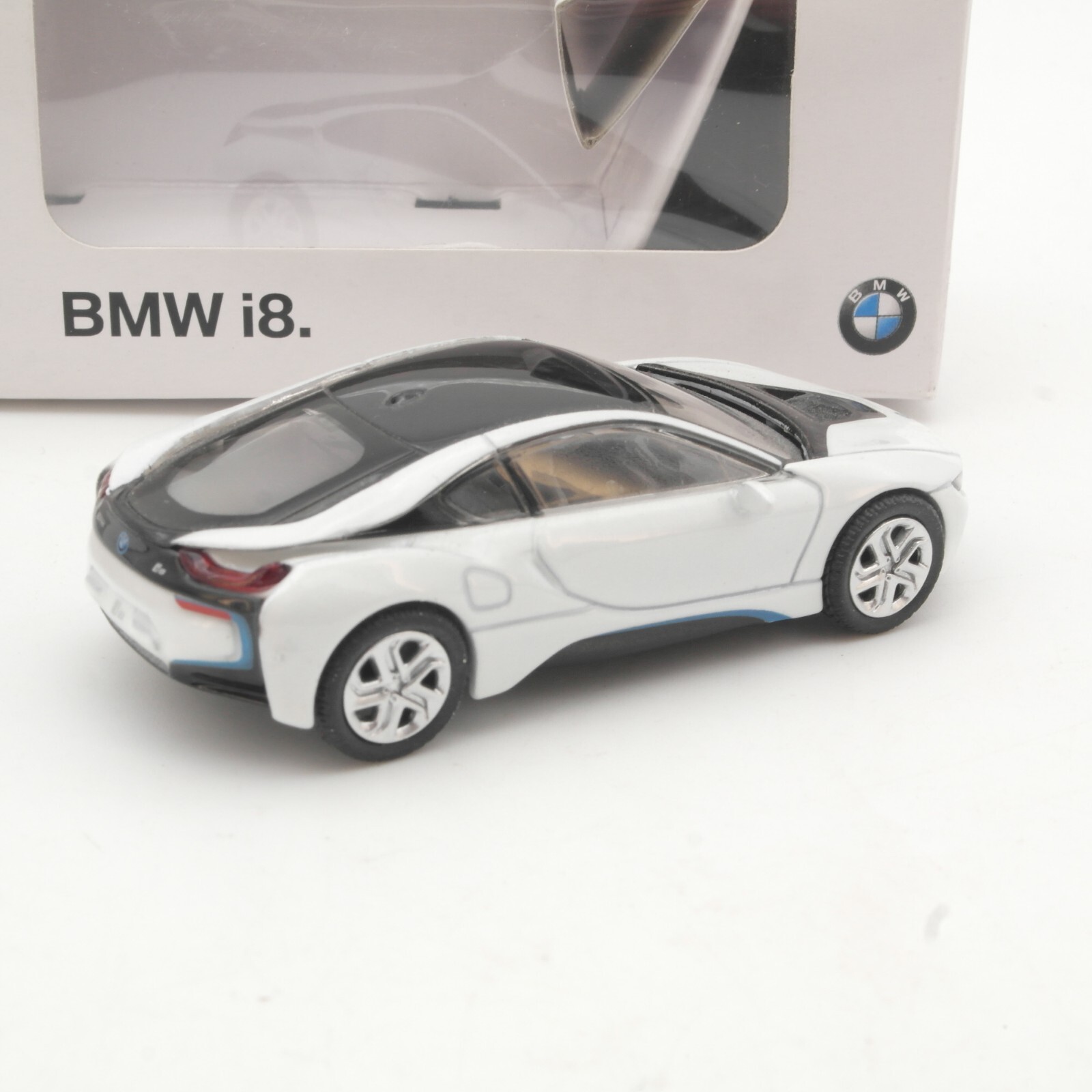 Werbemodell 1:54 BMW i8 rar in OVP QR7512 – Bild 3