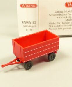 Wiking 1:160 N 095640 Landwirtschaftlicher Anhänger rot in OVP EX6233