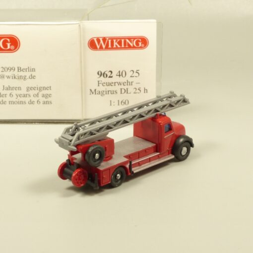 Wiking 1:160 N 9624025 Magirus DL 25 h Drehleiter Feuerwehr in OVP EX6230 – Bild 3