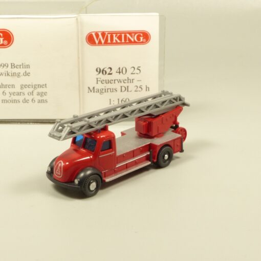 Wiking 1:160 N 9624025 Magirus DL 25 h Drehleiter Feuerwehr in OVP EX6230