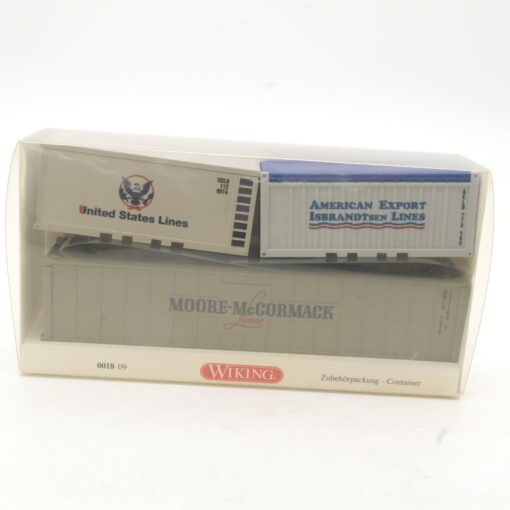 Wiking 1:87 0018 09 Zubehörpackung Container 3 Stück in OVP RR3316