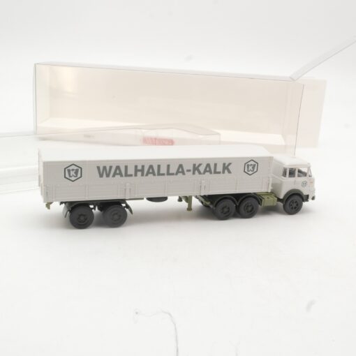 Wiking 1:87 0488 01 Krupp 806 Pritschensattelzug Walhalla Kalk in OVP RR3359 – Bild 3