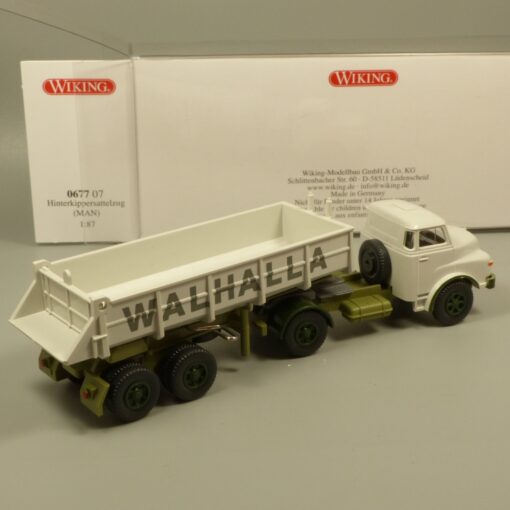 Wiking 1:87 067707 MAN Hinterkippersattelzug WALHALLA in OVP EX7148 – Bild 3