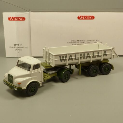 Wiking 1:87 067707 MAN Hinterkippersattelzug WALHALLA in OVP EX7148