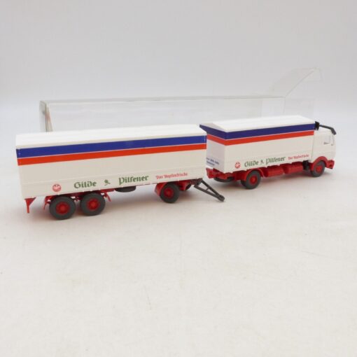 Wiking 1:87 30455 MB 1632 Pritschen Hängerzug Gilde Pilsener in OVP RG4063 – Bild 3