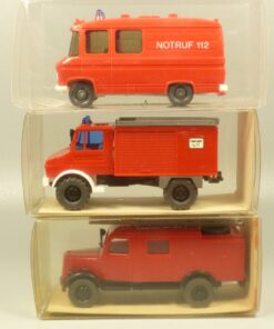 Wiking 1:87 3er-Pack ältere Einsatzfahrzeuge der Feuerwehr in OVP EX6020