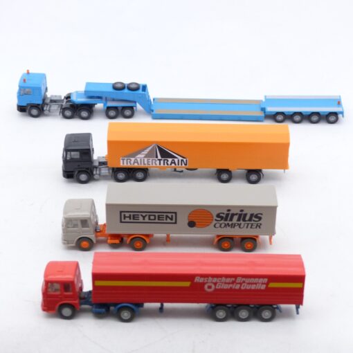 Wiking 1:87 4er-Pack MAN Sattelzug Modelle in Tüte siehe Bilder o. EX6980