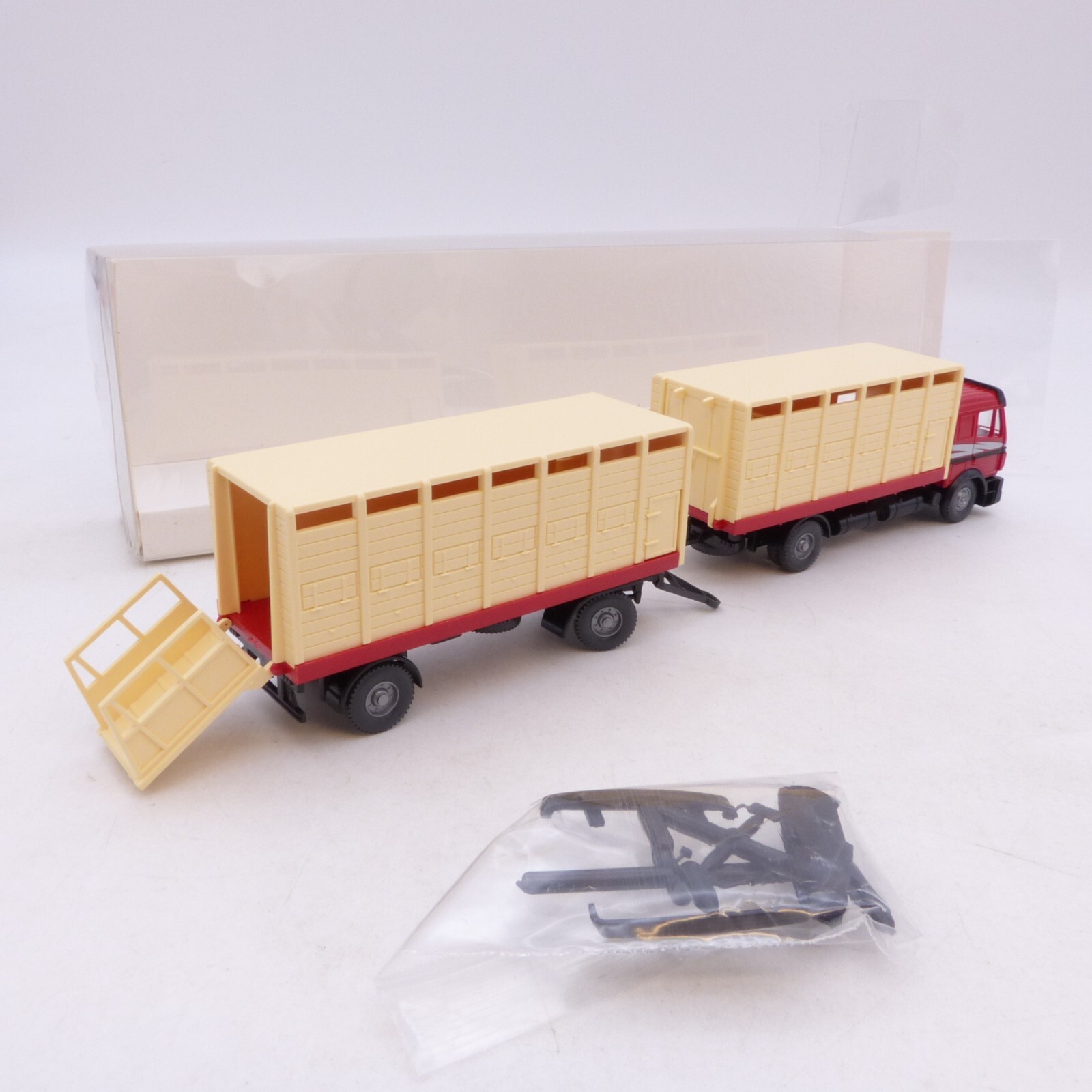 Wiking 1:87 565 02 31 MB Mercedes Benz Hängerzug Viehtransport in OVP RG4012 – Bild 3