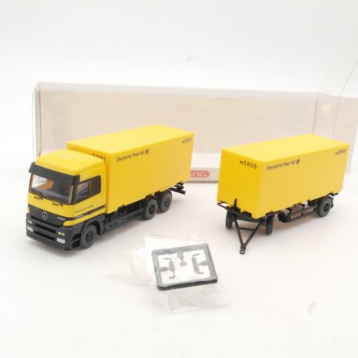 Wiking 1:87 5730639 MB Actros Wechselkofferlastzug Deutsche Post in OVP RR3305