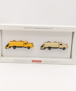 Wiking 1:87 649 Set Sprengwagen mit Walze 1961 in OVP RR1629