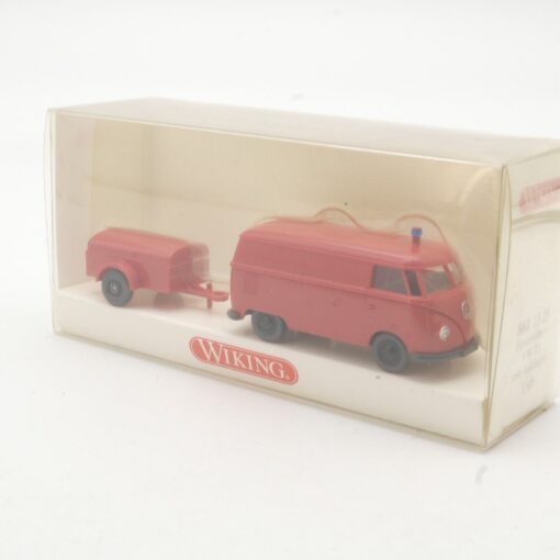 Wiking 1:87 8611329 VW T 1 Kasten Feuerwehr mit Anhänger in OVP QR6660 – Bild 3