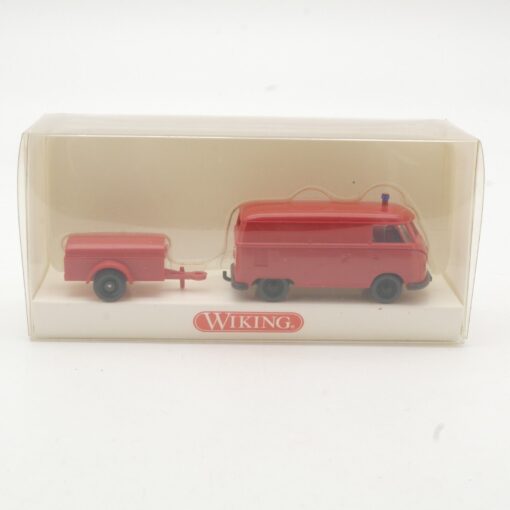 Wiking 1:87 8611329 VW T 1 Kasten Feuerwehr mit Anhänger in OVP QR6660