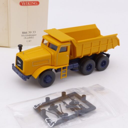 Wiking 1:87 8663933 Kaelble Muldenkipper gelb in OVP EX6857