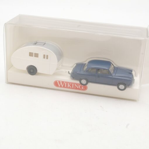 Wiking 1:87 894 01 26 Borgward Isabella mit Wohnwagen in OVP RR3166