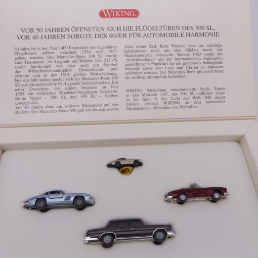 Wiking 1:87 9903850 Mercedes-Benz Jubiläumsklassiger 4er-Set in OVP EX6459 – Bild 4