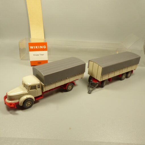 Wiking 1:87 GK 480 Krupp Titan Lastzug neutral in OVP EX6317