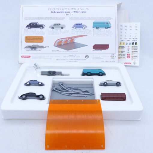 Wiking 1:87 PMS 167210 Historica No. 16 Gebrauchtwagenhandel Set 2 in OVP EX6820 – Bild 4