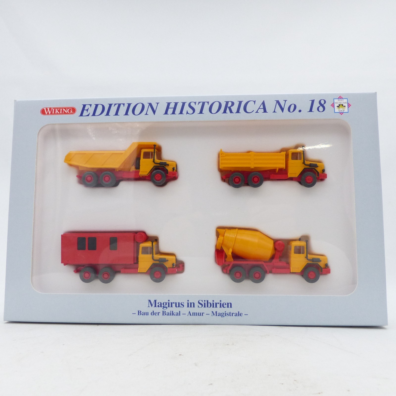 Wiking 1:87 PMS 172395 Magirus in Sibirien Bau der Baikal Amur in OVP EX8508