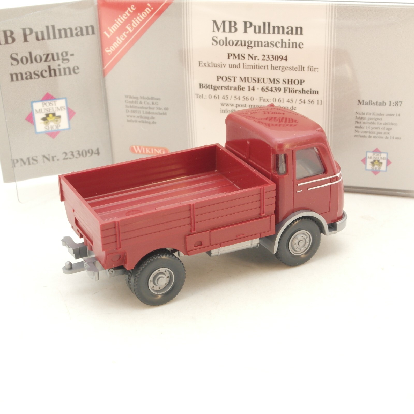 Wiking 1:87 PMS 233094 MB Pullman Solozugmaschine neuwertig in OVP RG8149 – Bild 3