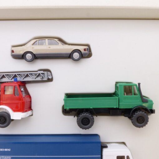 Wiking 1:87 Werbe-Set mit 6 Mercedes Benz Fahrzeugen in OVP EX4124 – Bild 4