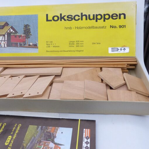 hmb Holzmodellbausatz M 1:22 No. 901 Lokschuppen absolute Rarität in OVP EX6271 – Bild 5