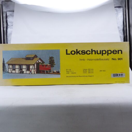 hmb Holzmodellbausatz M 1:22 No. 901 Lokschuppen absolute Rarität in OVP EX6271
