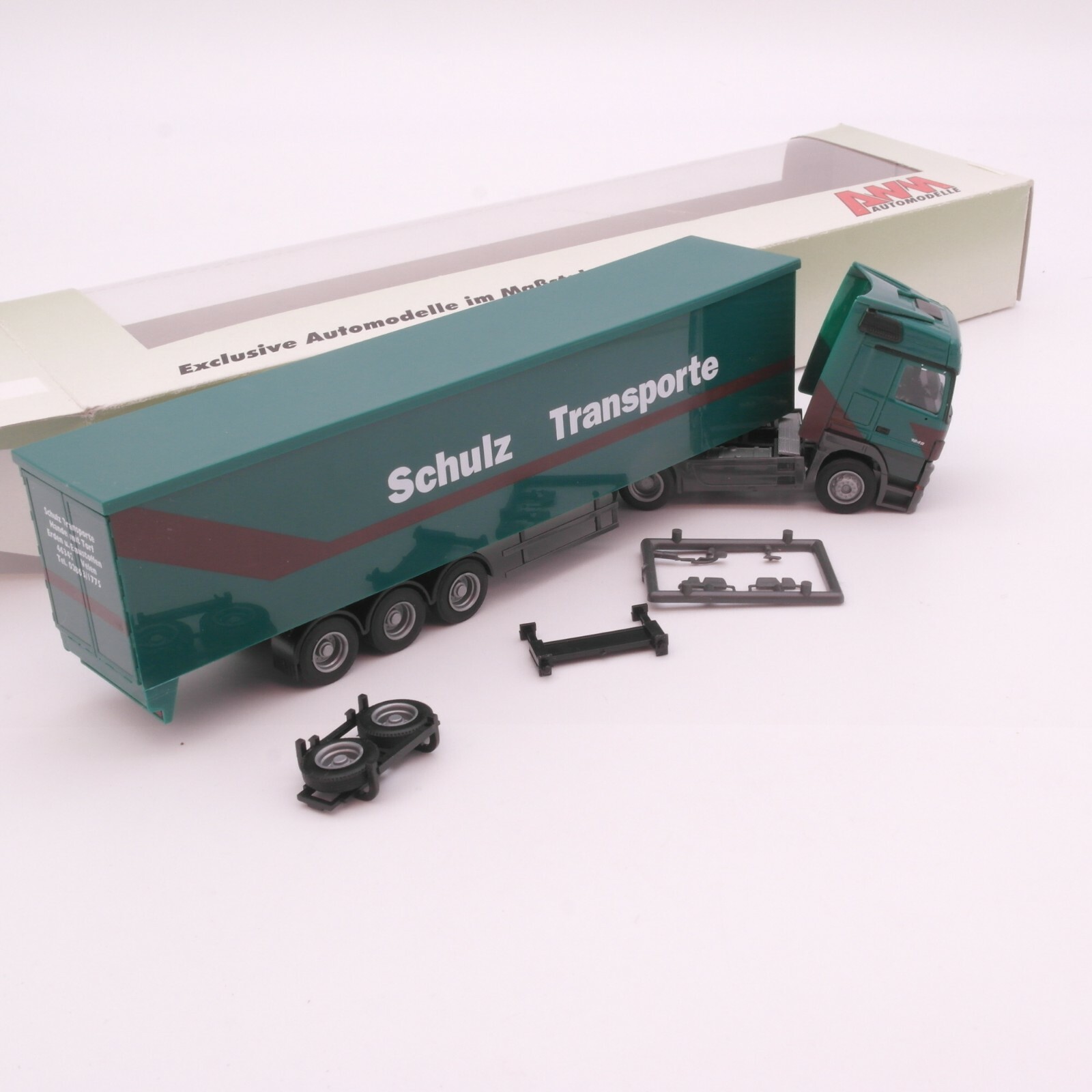 AWM 1:87 MB Actros MP3 Sattelzug Schulz Transporte in OVP RT2174 – Bild 3