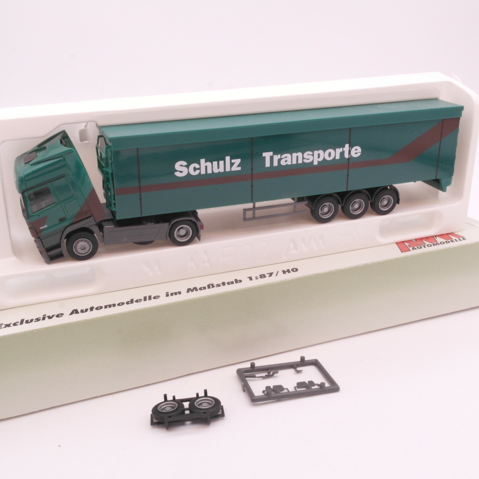 AWM 1:87 MB Actros MP3 Sattelzug Schulz Transporte in OVP RT2174