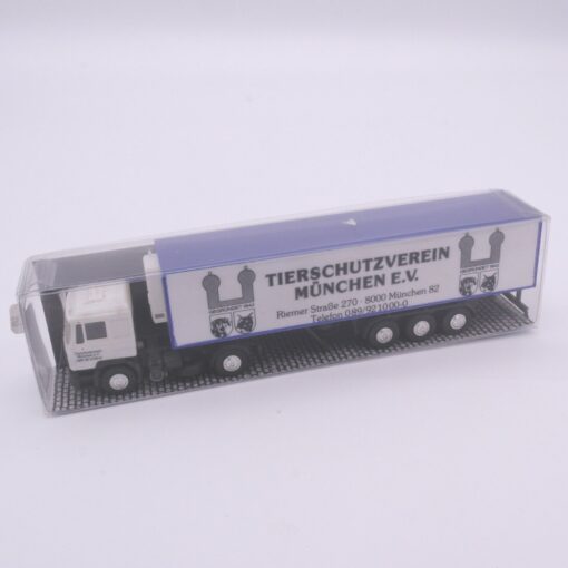 Albedo 1:87 MAN Sattelzug Tierschutzverein München neuwertig in OVP RT470