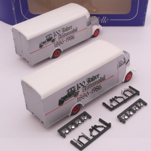 Albedo 1:87 Set: 2 Koffer-LKW 100 Jahre Automobil 1886-1986 in OVP EZ8149 – Bild 3
