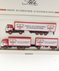 Albedo 1:87 Werbemodell Set MB Sattelzug EKU Kulmbacher in OVP RR1100